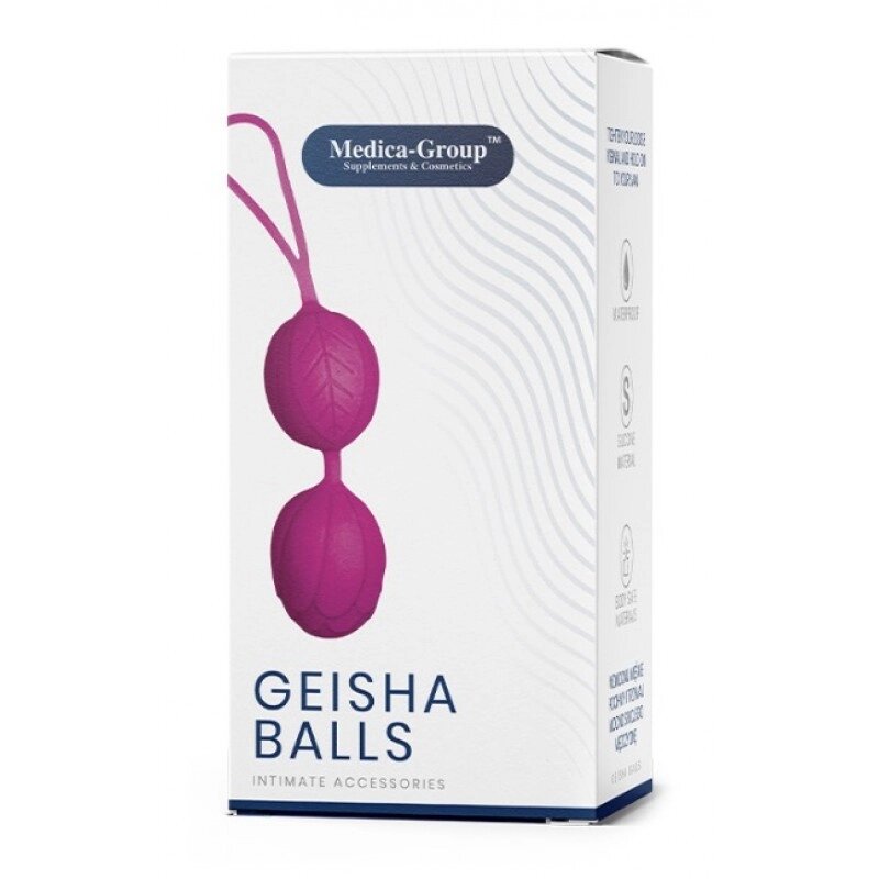 Вагінальні кульки силіконові рожевого кольору Medica group Geisha Balls Talla від компанії TALLA - фото 1