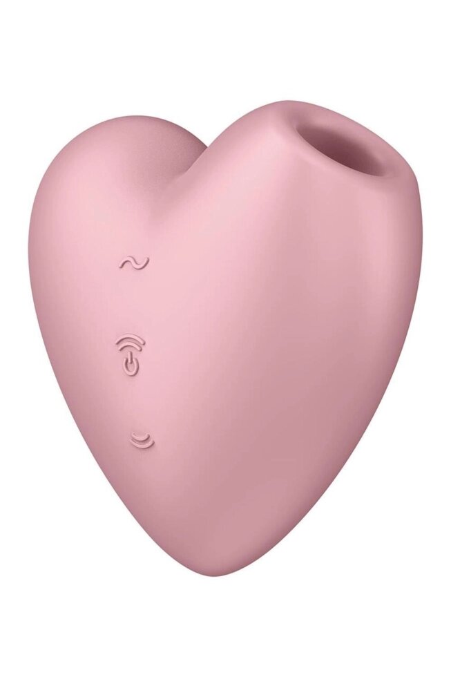 Вакуумний стимулятор для клітора рожевого кольору Satisfyer Cutie Heart Talla від компанії TALLA - фото 1