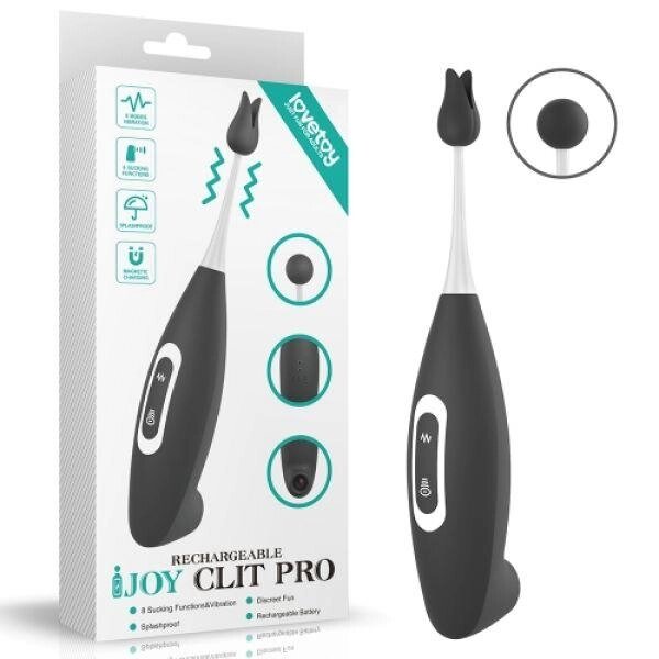 Вібратор для клітора чорний Lovetoy IJOY Pro Talla від компанії TALLA - фото 1