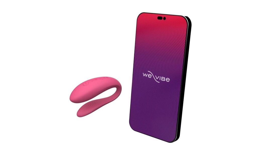 Вібратор для пари зі смарт-підключенням до телефону We-Vibe SYNC Lite рожевий Talla від компанії TALLA - фото 1