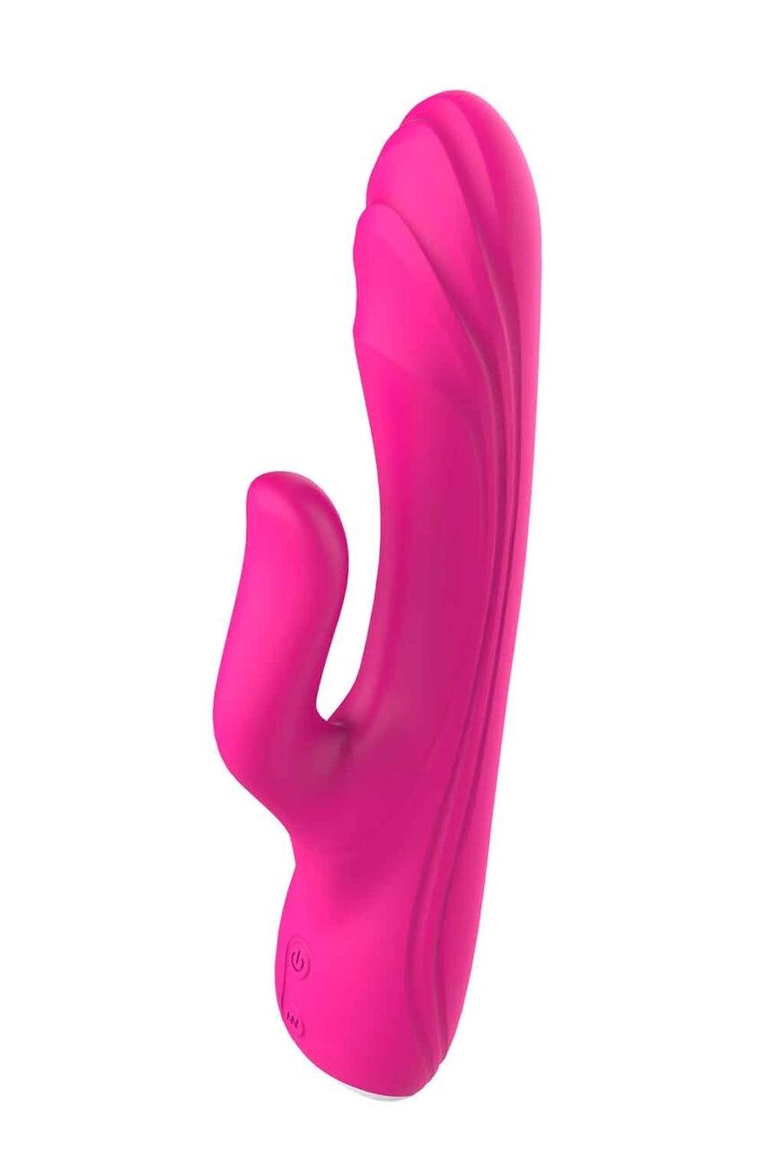 Вібратор для стимуляції точки G і клітора рожевий Dream Toys VIBES of LOVE FLEXIBLE G-SPOT VIBE Talla від компанії TALLA - фото 1