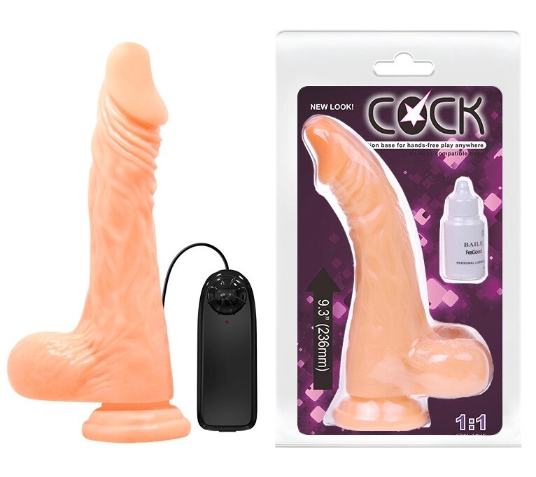 Вибратор на присоске BAILE - COCK 9,3'' BW-008070A Talla від компанії TALLA - фото 1