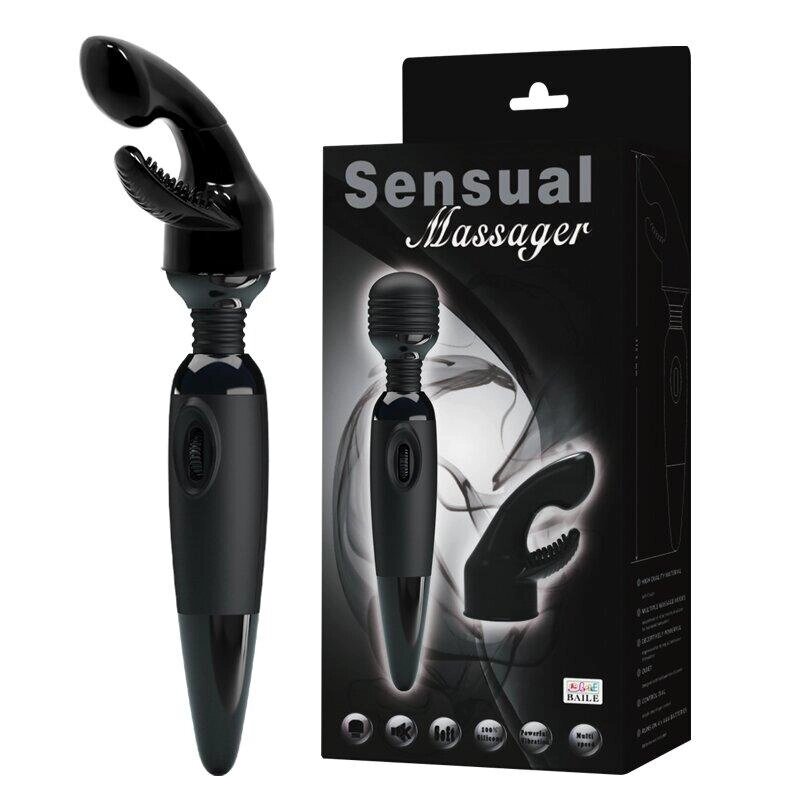 Вібромасажер для клітора SENSUAL MASSAGER зі змінною насадкою BW-055011 Talla від компанії TALLA - фото 1