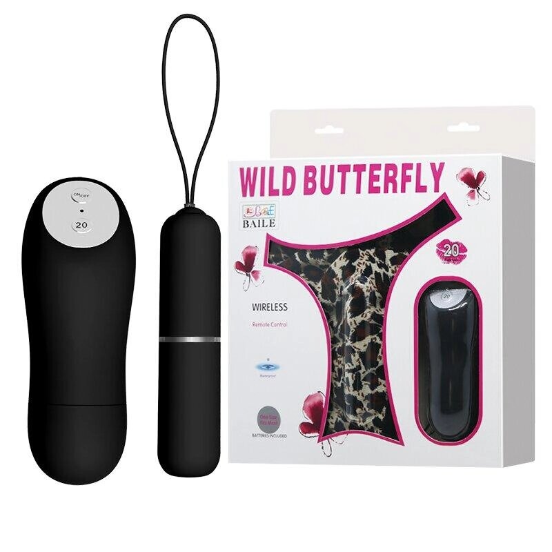 Вібростимулятор для клітора з пультом д / у і стрінгами Wild Butterfly BW-012009 Talla від компанії TALLA - фото 1