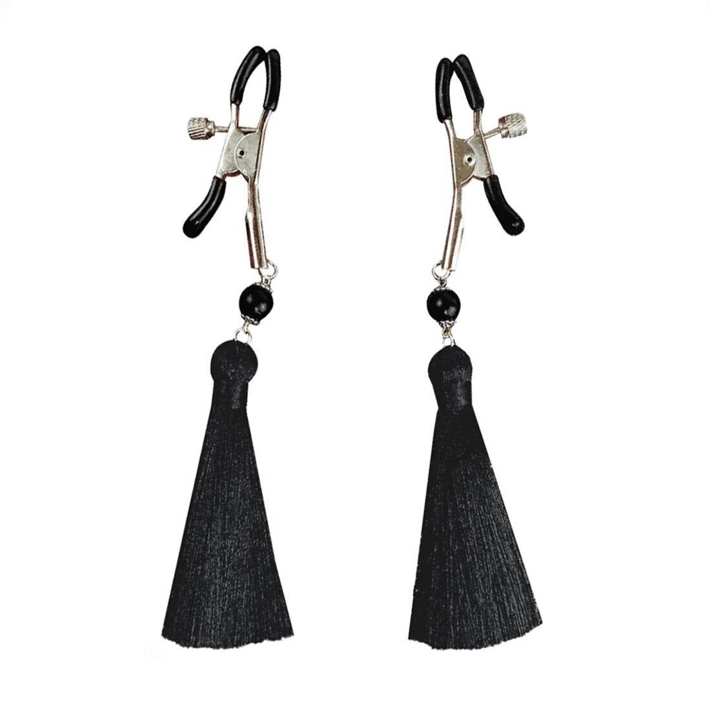 Затискачі для сосків Art of Sex Nipple clamps Black Tassels Talla від компанії TALLA - фото 1