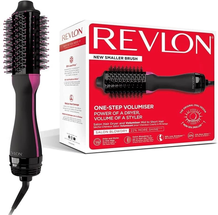 Фен-щітка REVLON RVDR5282UKE ( 800 Вт, Іонізація, Функція обдування холодним повітрям) від компанії Tech House - фото 1