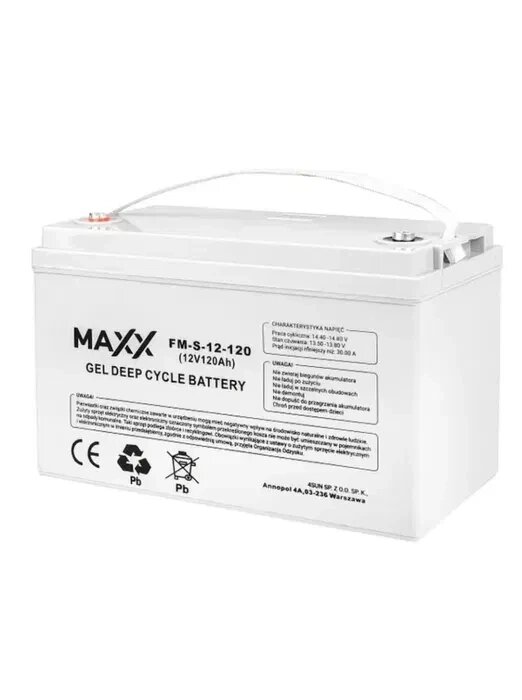 Гелевий акумулятор MAXX FM-S-12-120 Gel Deep Cycle Battery 12V 120Ah від компанії Tech House - фото 1