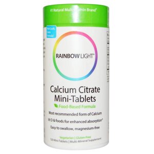 Цитрат кальцію Calcium Citrate Rainbow Light 120 міні таблеток D1-2025