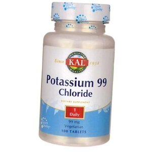 Калій Хлорид Potassium Chloride 99 KAL 100таб (36424017) D3-2025