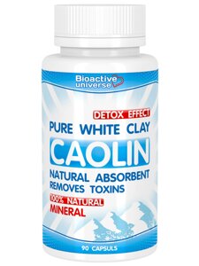 1 шт Біла глина (Каолін) у капсулах № 90, очищення організму, при отруєнні, інтоксикації Код/Артикул 133