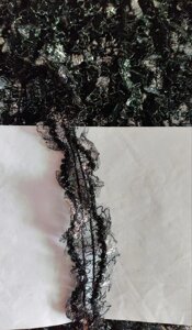 10 шт Бахрома декоративна стрічка сиребристо чорний колір. із 10 грн 1м Код/Артикул 87