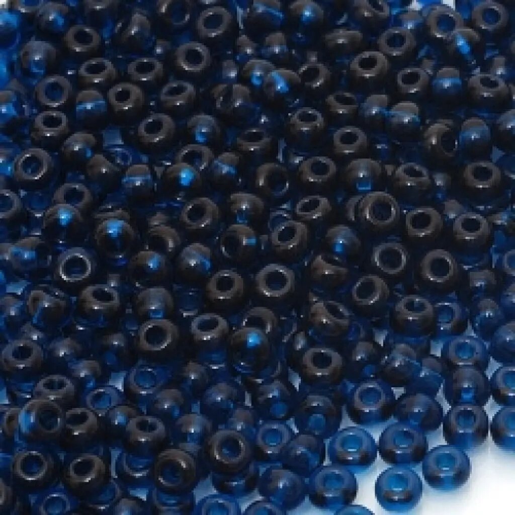 10 шт Бісер чехія Preciosa  60100  синій в упаковці 10 грамів Код/Артикул 87 від компанії greencard - фото 1
