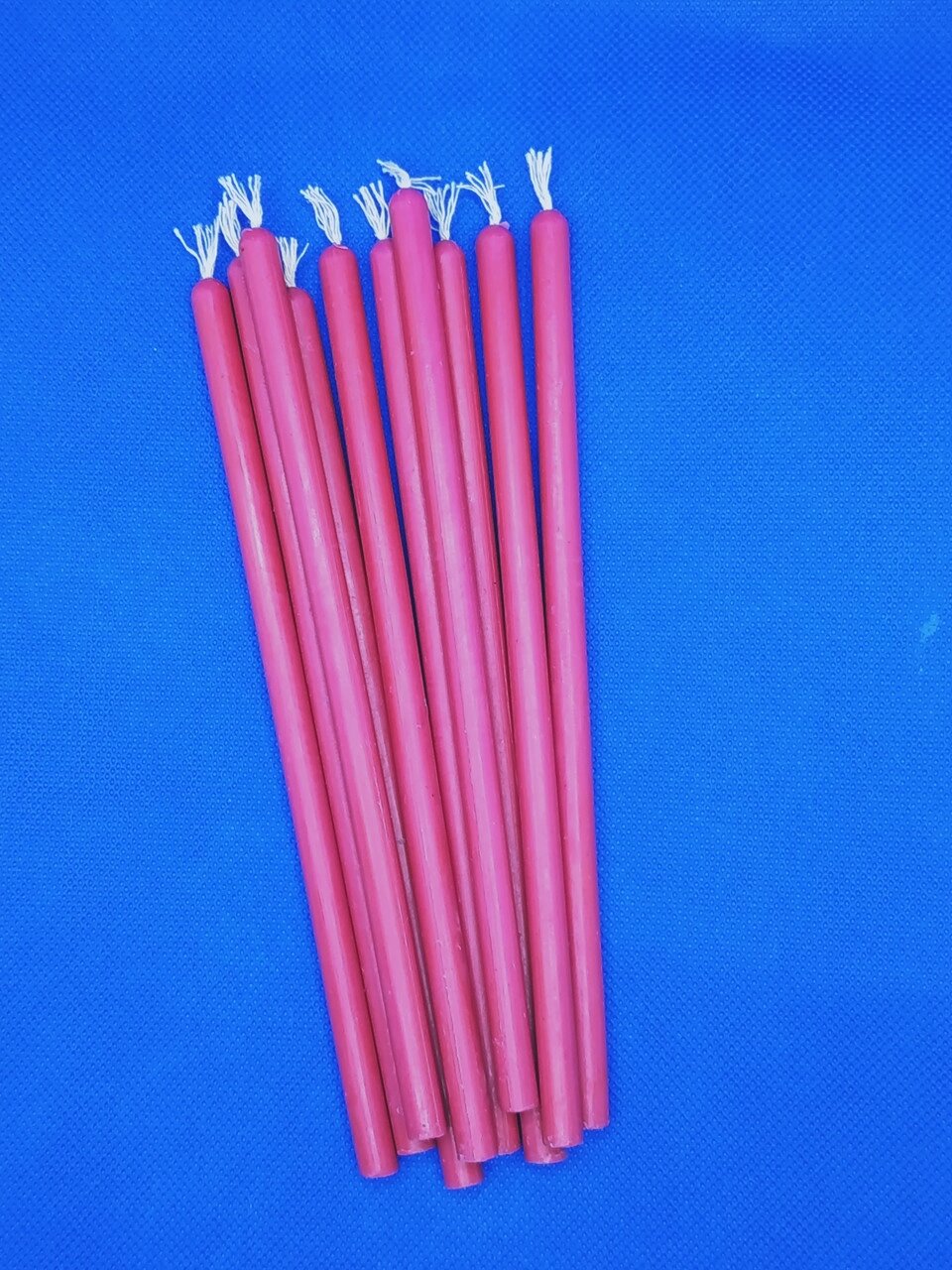 10 шт Рожеві воскові свічки, 90 хвилин Код/Артикул 144 від компанії greencard - фото 1