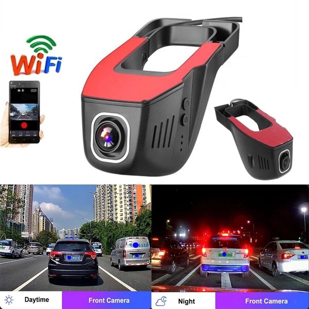 1080P WIFI Автомобільний відеореєстратор Dash Cam Автомобільна камера нічного бачення Декор 170 градусів Під замовлення  від компанії greencard - фото 1