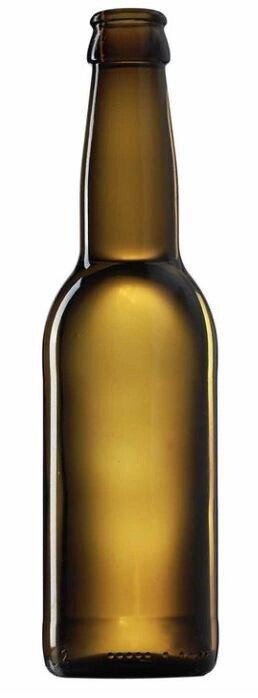 140 шт Пляшка пивна 330 мл/0,33 л Longneck EW KK коричнева упаковка без кришки від компанії greencard - фото 1
