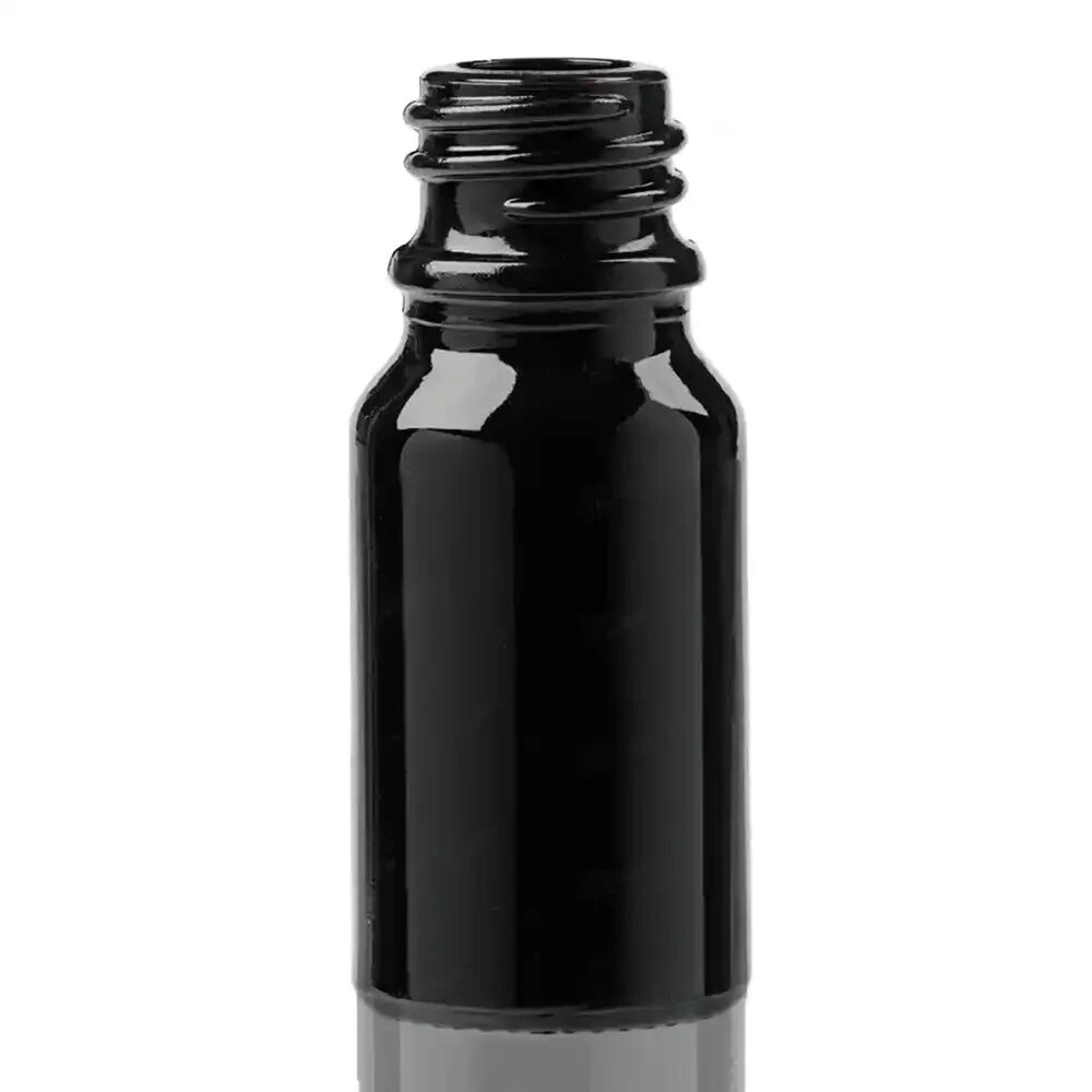 192 шт Пляшечка-крапельниця Сідней із чорного скла 10 мл упаковка без кришки від компанії greencard - фото 1