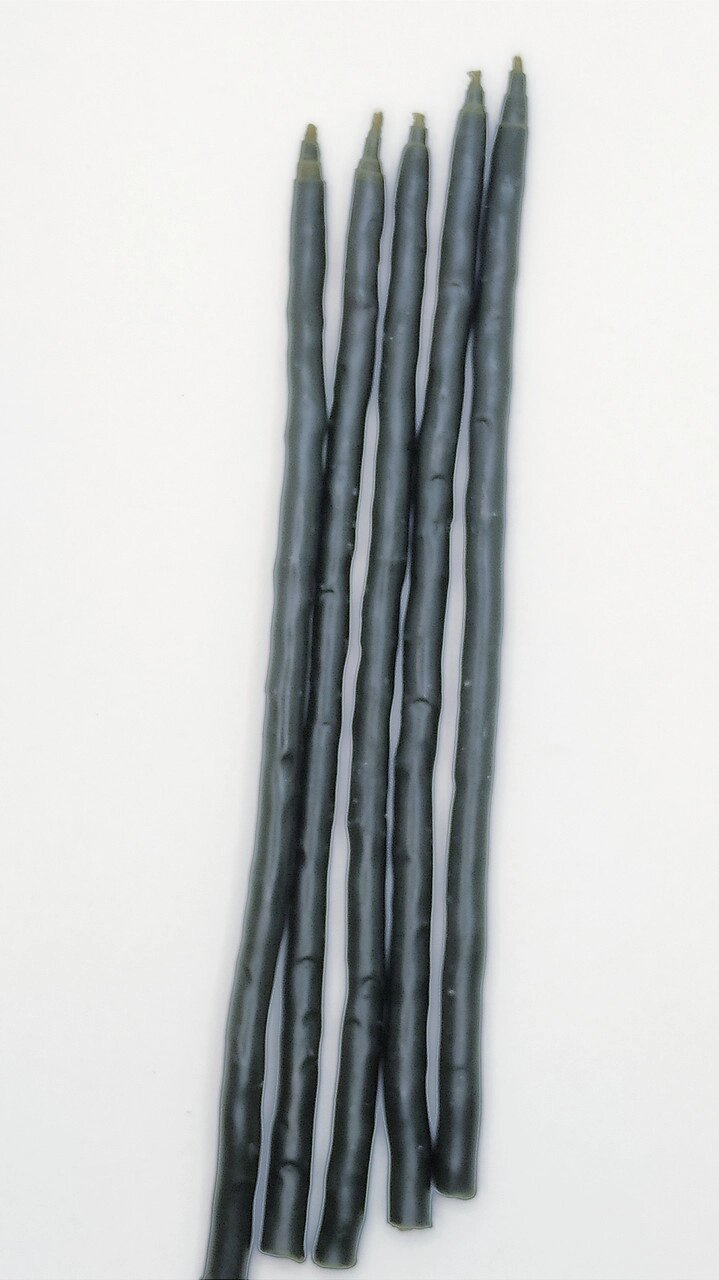 20 шт Макана свічка виготовлена за старовинною технологією макання чорна Код/Артикул 144 від компанії greencard - фото 1