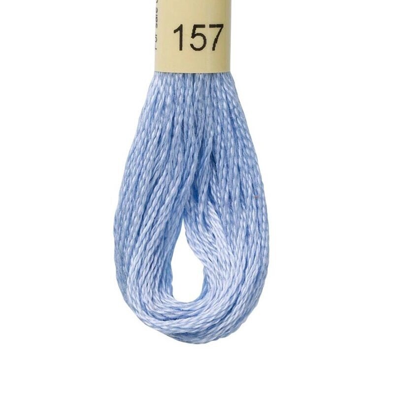 20 шт Нитка для вишивки муліне Airo 157 блакитний Код/Артикул 87 від компанії greencard - фото 1