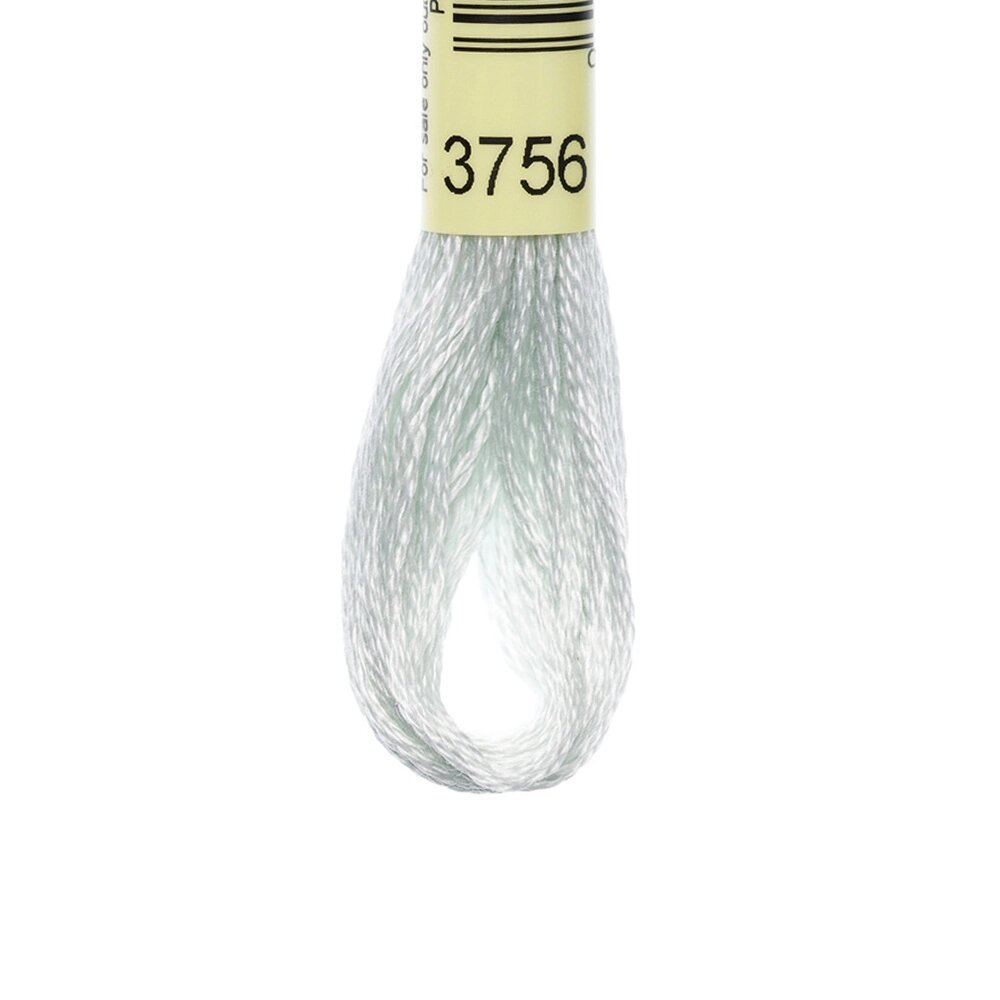 20 шт Нитка для вишивки муліне Airo 3756 серебристо-білий Код/Артикул 87 від компанії greencard - фото 1