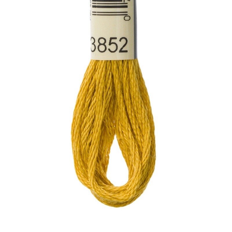 20 шт Нитка для вишивки муліне Airo 3852 жовта Код/Артикул 87 від компанії greencard - фото 1