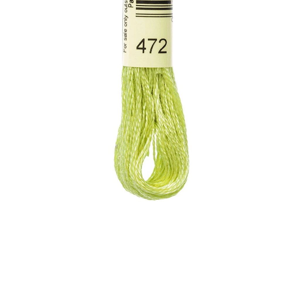 20 шт Нитка для вишивки муліне Airo 472 світло-зелений Код/Артикул 87 від компанії greencard - фото 1