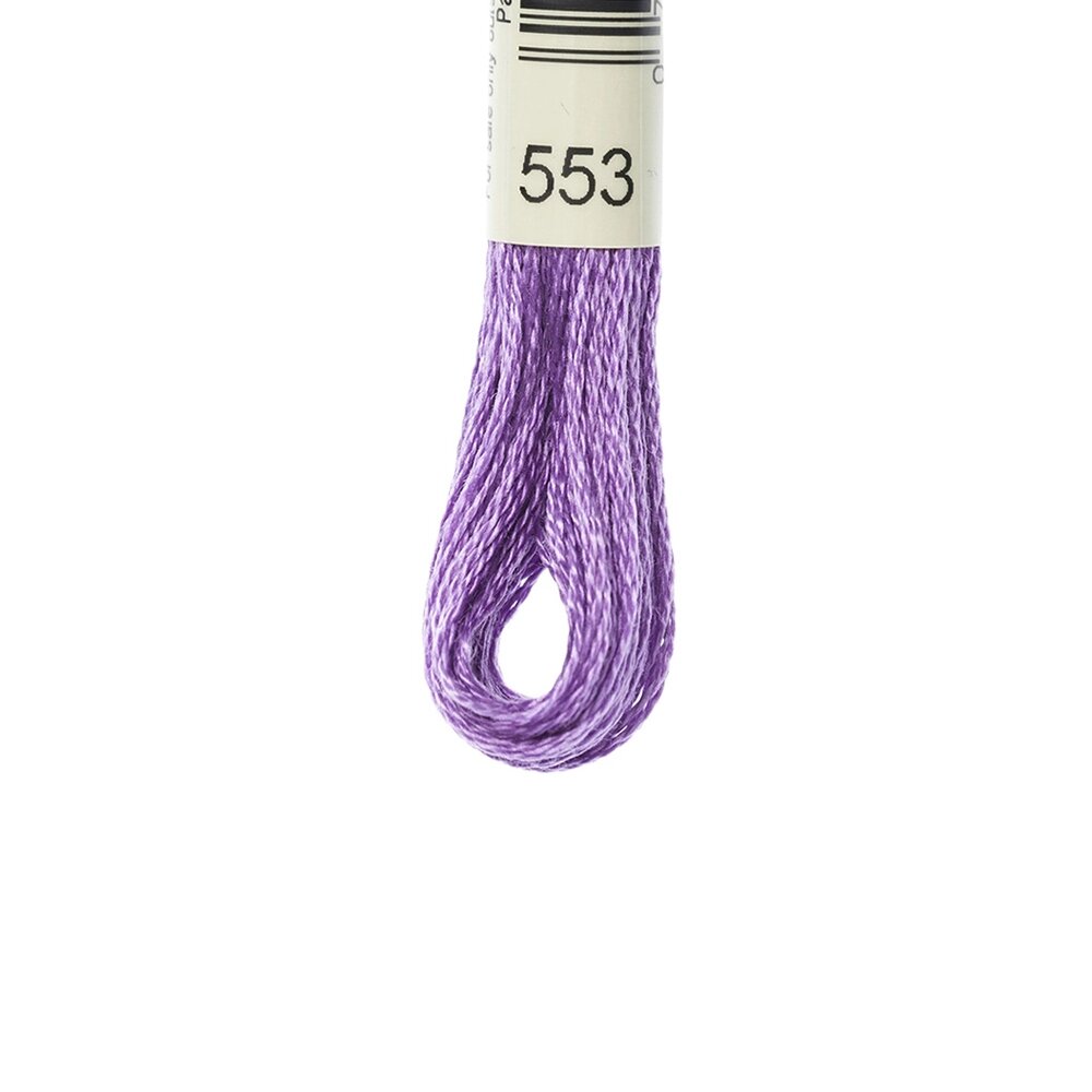 20 шт Нитка для вишивки муліне Airo 553 фіолетовий Код/Артикул 87 від компанії greencard - фото 1