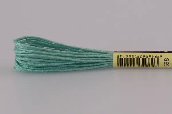 20 шт Нитка для вишивки муліне Airo 598 бірюзовий Код/Артикул 87 від компанії greencard - фото 1