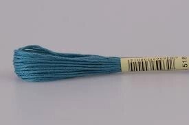 20 шт Нитка для вишивки муліне СХС 518 синій колір Код/Артикул 87 від компанії greencard - фото 1