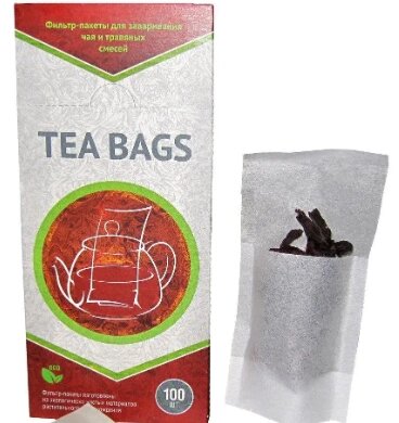 3 шт Фільтр-пакети для чаю на чайник (100шт/упаковка) Код/Артикул 87 0063 від компанії greencard - фото 1