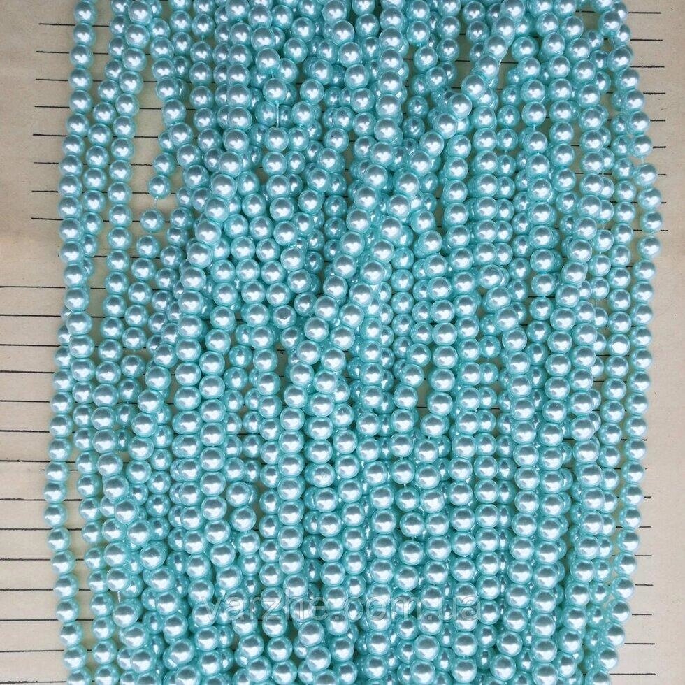 3 шт Керамічні намистини, блакитні 6 мм Код/Артикул 192 КВ-1014n_6 від компанії greencard - фото 1