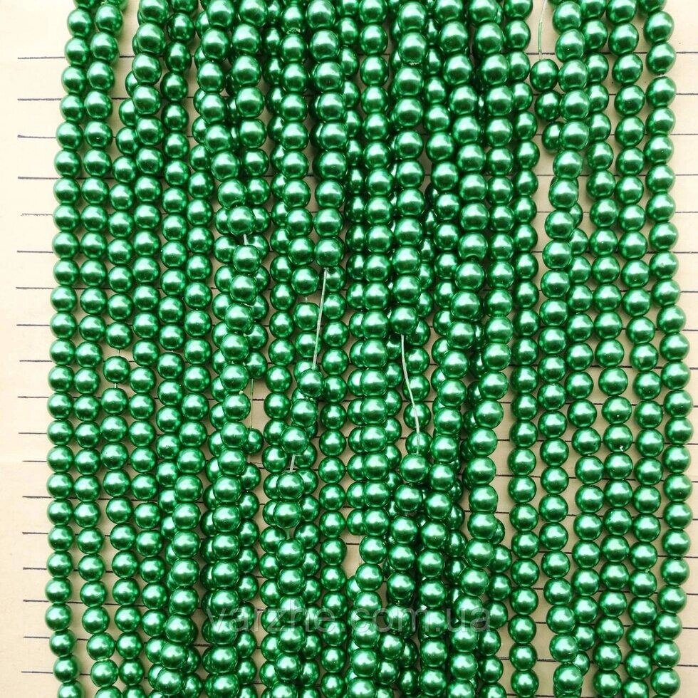 3 шт Керамічні намистини, зелені 6 мм Код/Артикул 192 КВ-1055n_6 від компанії greencard - фото 1