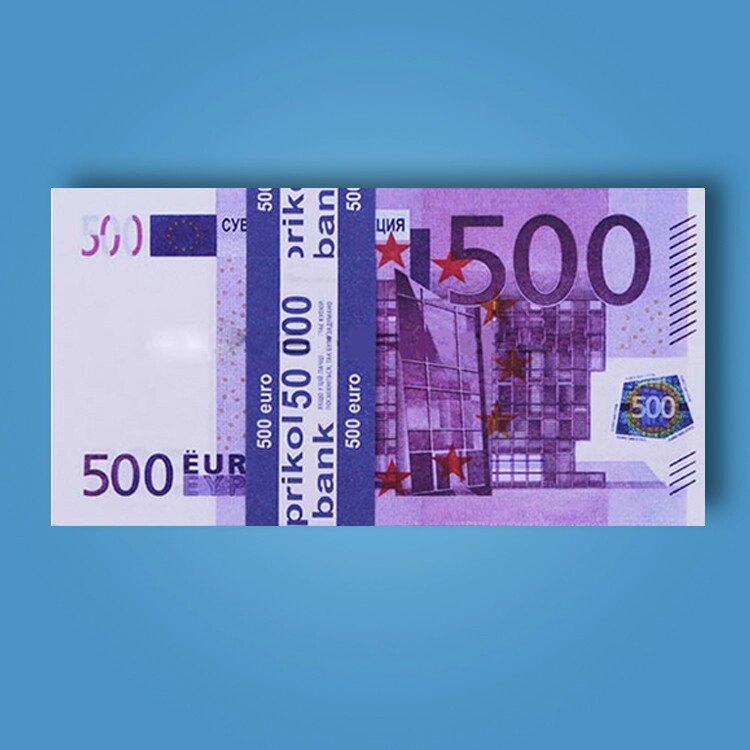 3 шт Сувенірні гроші (500 євро) Код/Артикул 84 EUR-500 від компанії greencard - фото 1
