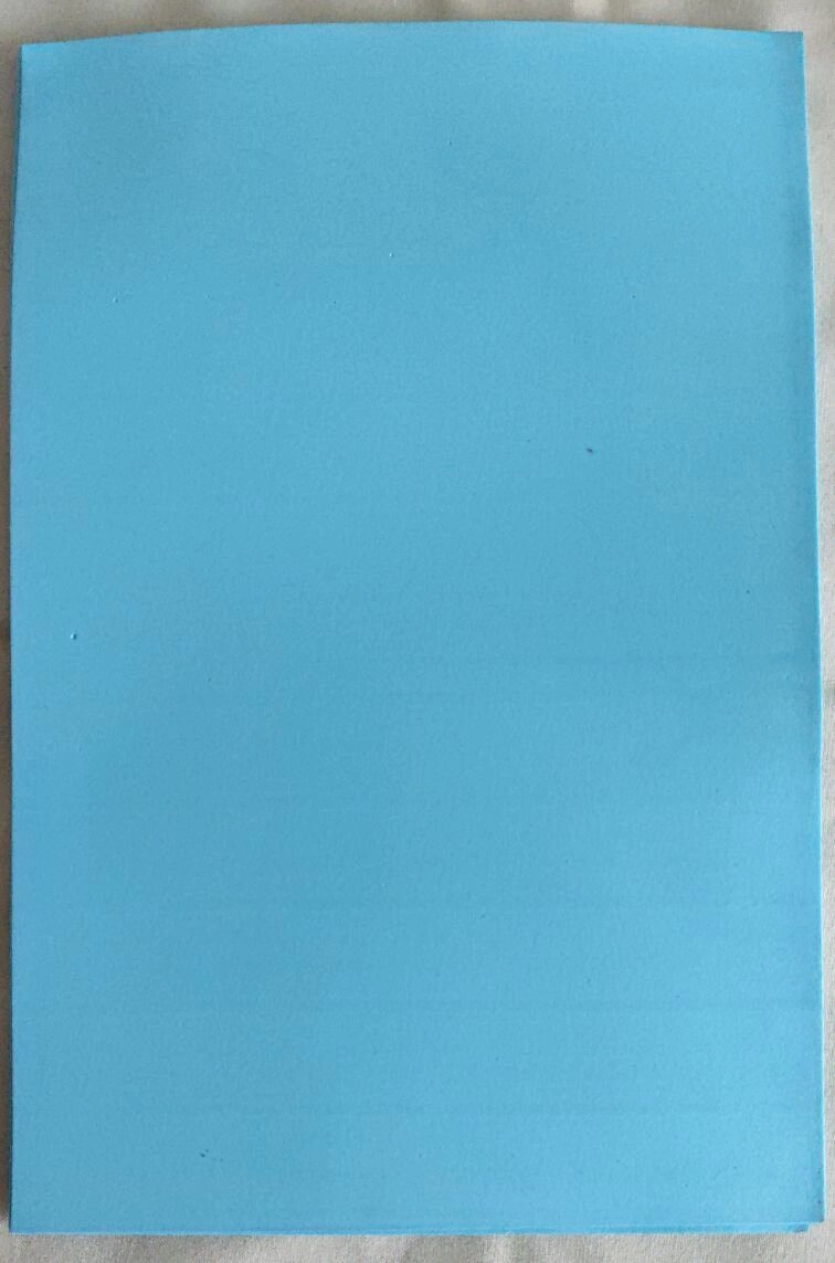 4 шт Фоаміран блакитного кольору розмір а4 Код/Артикул 87 від компанії greencard - фото 1