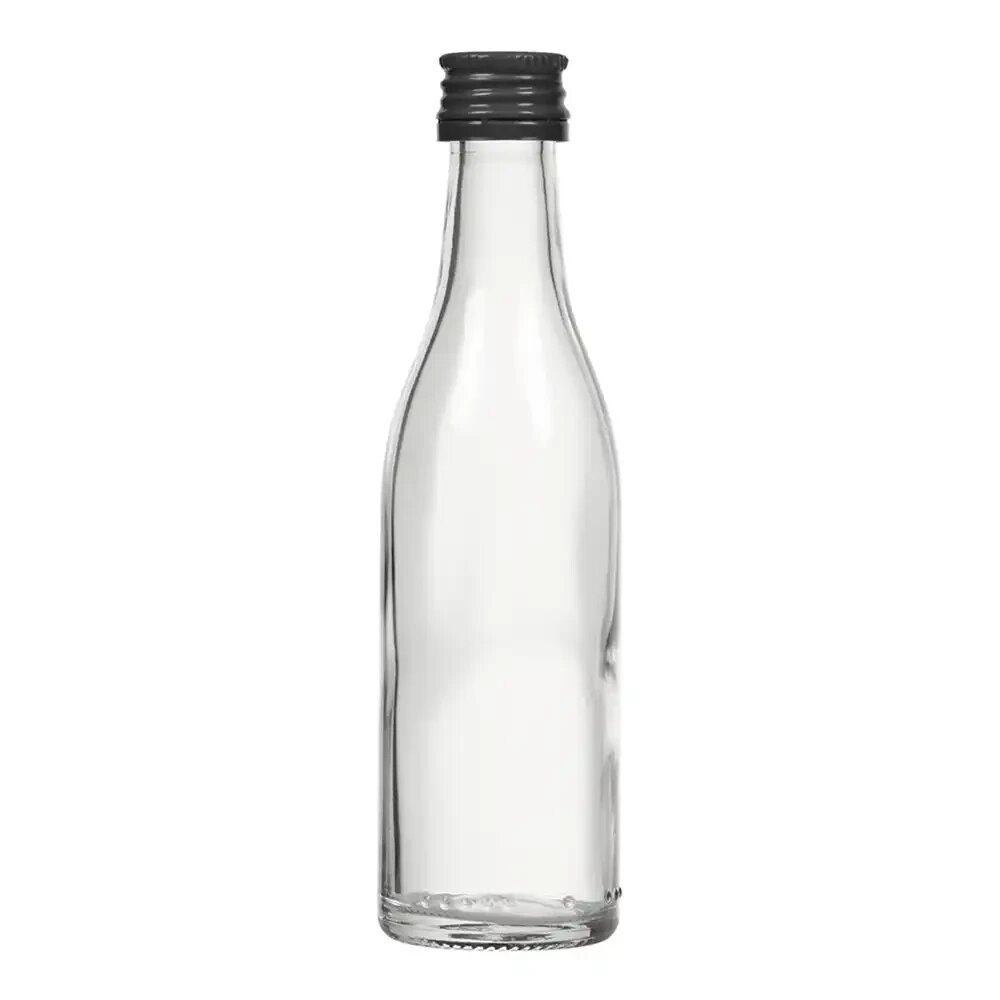 50 шт Пляшка скло 50 мл упаковка + Кришка алюмінієва або пластикова на вибір від компанії greencard - фото 1