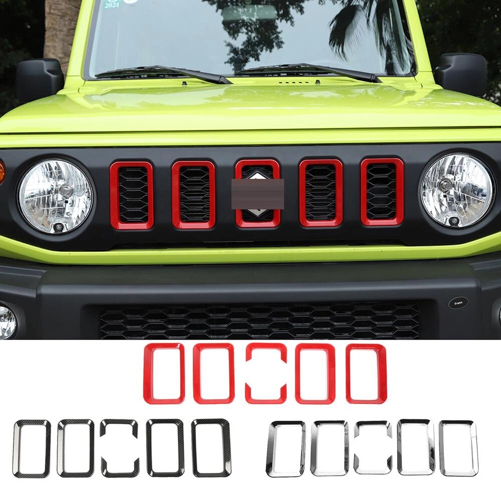 6 Шт. вставки на передні грати автомобіля, аксесуари для обробки Suzuki Jimny 2019, автомобільні аксесуари Під від компанії greencard - фото 1