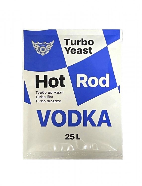 8 шт Турбо дріжджі Hot Rod Vodka на 25 л (66 г) упаковка від компанії greencard - фото 1