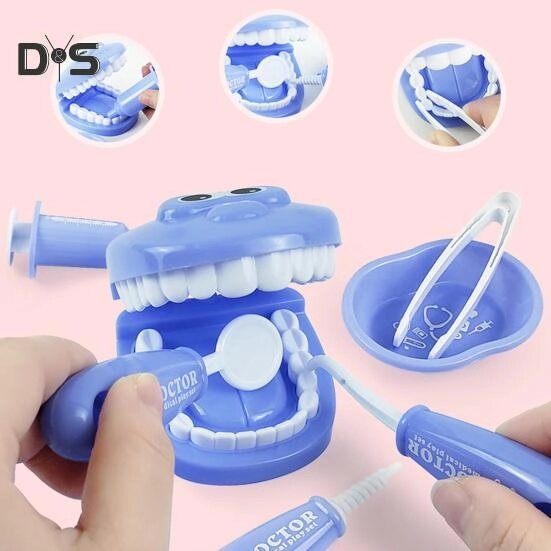 9Pcs/Set Kids Educational Dental Scene Toy Набір дошкільних навчальних ігор для чищення зубів під замовлення за 30 днів  від компанії greencard - фото 1