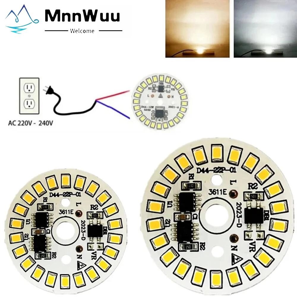 AC 220 У світлодіодна лампа патч-лампа SMD пластина круглий модуль джерело світла пластина для лампи світлодіодний під від компанії greencard - фото 1