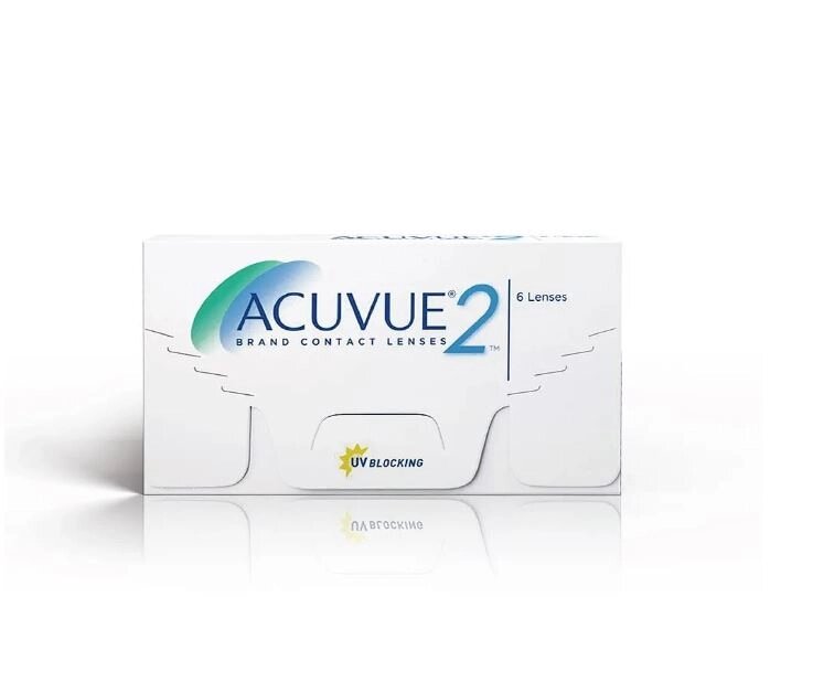 ACUVUE 2 — двотижневі контактні лінзи багаторазового використання (-3, прозорі, упаковка з 6 лінз) | Від Джонсон  під від компанії greencard - фото 1