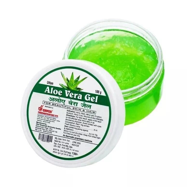 Алое віра гель (100 г), Aloe Vera Gel,  Ganga Pharmaceuticals Під замовлення з Індії 45 днів. Безкоштовна доставка. від компанії greencard - фото 1