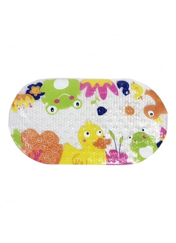 Антиковзаючий килимок Baby Comfort у ванну Каченята та жабенята Код/Артикул 15 від компанії greencard - фото 1