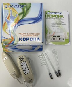 Апарат для місцевої дарсонвалізації дарсонваль корона 02 в коробці (3 електроди) Код/Артикул 94 162