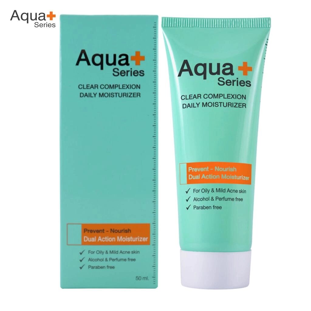 Aqua+ Series Clear Complexion Щоденний зволожуючий крем, профілактичне харчування, зволожуючий подвійний крем Під від компанії greencard - фото 1