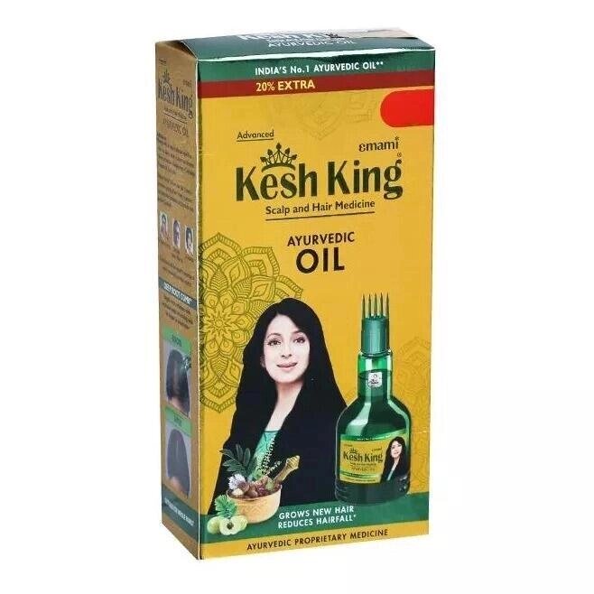 Аюрведична олія для росту волосся (100 мл), Ayurvedic Hair Oil,  Kesh King Під замовлення з Індії 45 днів. Безкоштовна від компанії greencard - фото 1