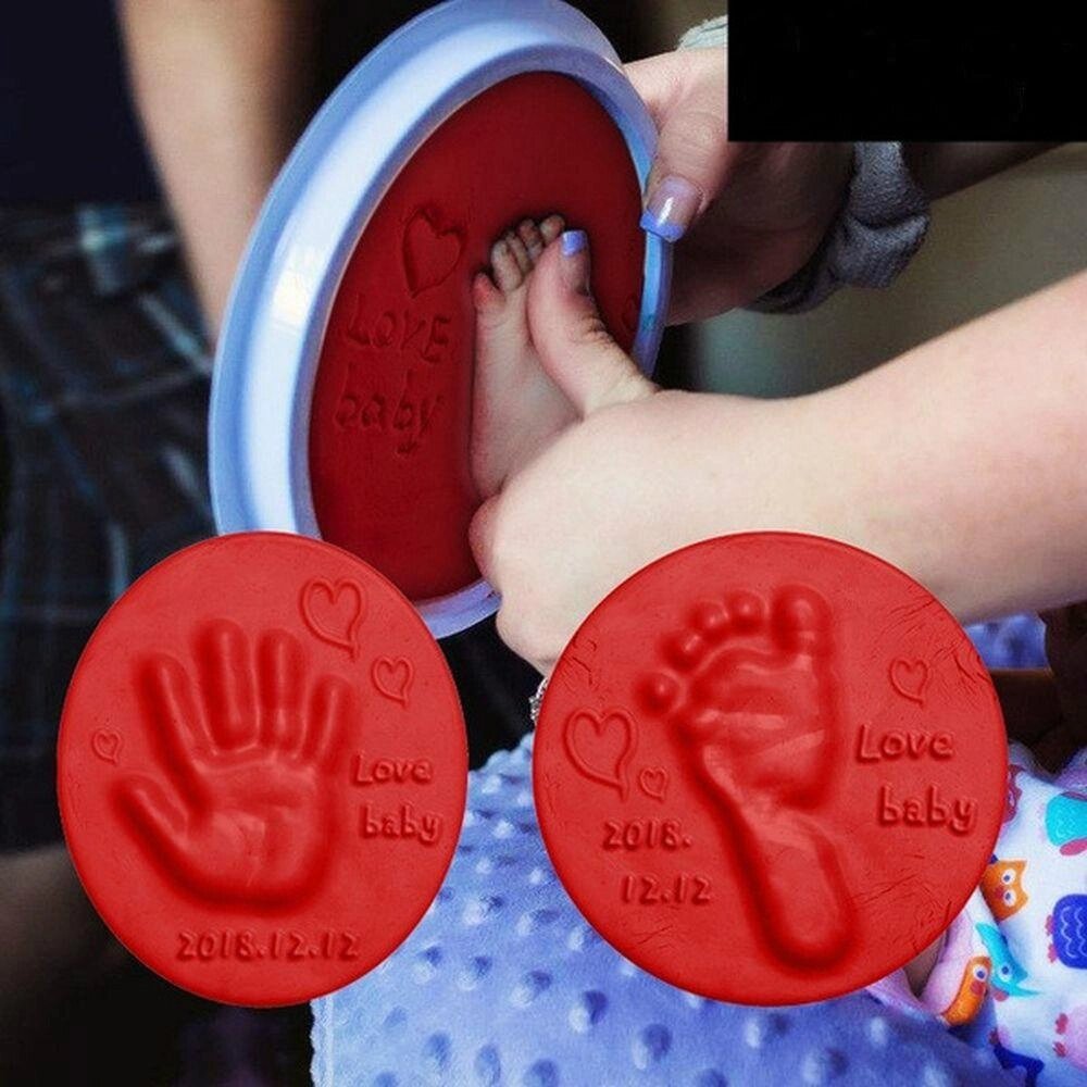 Baby Hand Foot Inkpad Ultra Stereo Care Сушіння на повітрі М'яка глина Відбиток руки Набір для лиття іграшок під від компанії greencard - фото 1