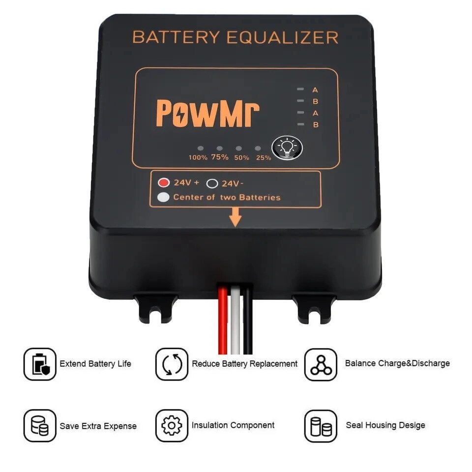 Балансир АКБ Battery Equalizer Type 1 12V PowMr New Код/Артикул 13 від компанії greencard - фото 1