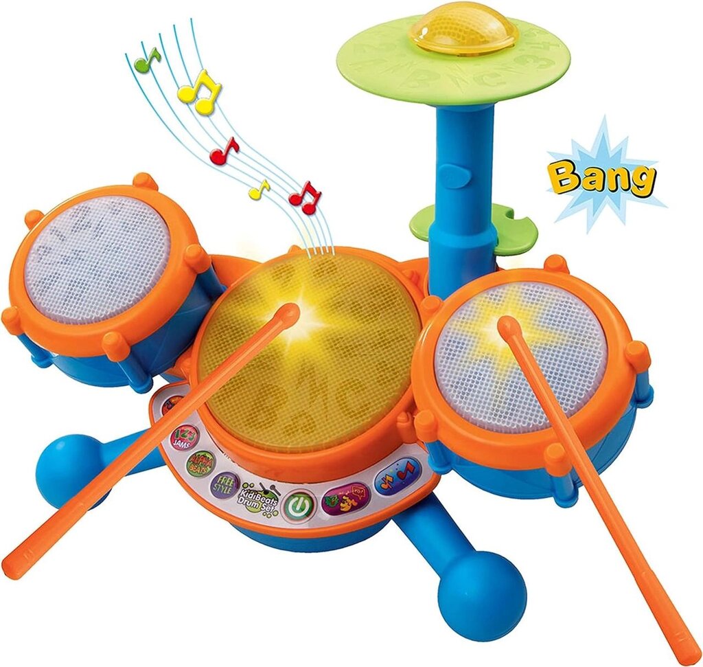 Барабана встановлення VTech KidiBeats Kids Drum Set, Orange Код/Артикул 75 821 Код/Артикул 75 821 Код/Артикул 75 821 від компанії greencard - фото 1