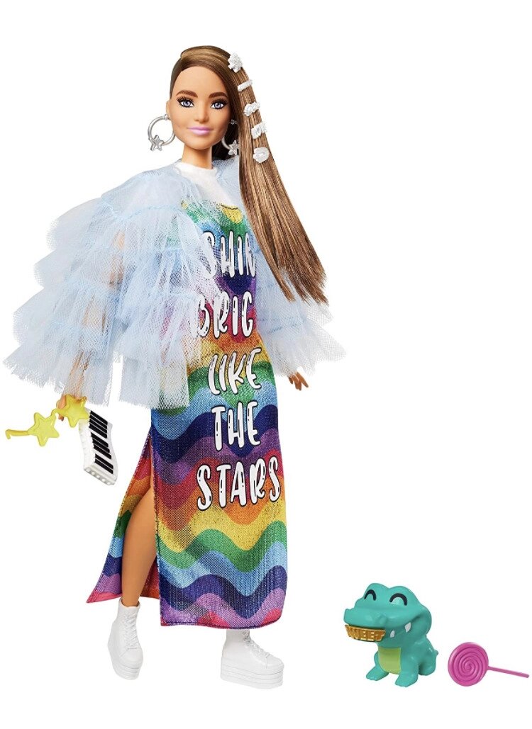 Barbie Extra Crocodile. Барбі екстра з домашнім крокодилом , номер 9 Код/Артикул 75 205 від компанії greencard - фото 1