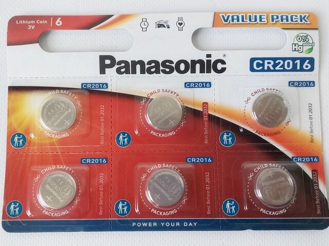 Батарейка CR2016 (Panasonic) CR2016 Код/Артикул 30 5920 від компанії greencard - фото 1