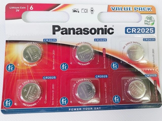 Батарейка CR2025 (Panasonic) CR2025 Код/Артикул 30 5377 від компанії greencard - фото 1